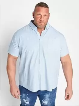 Image of BadRhino Poplin Shirt - Blue Size XL, Men