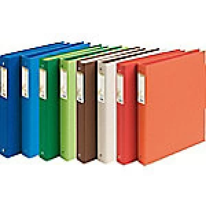 Image of Exacompta Ring Binder 2 ring 30 mm Recycled Paper A4 Assorted Colours 10 Pieces