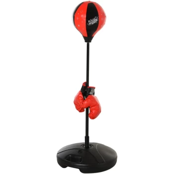Image of Boxing Punch Ball Set 360 Degree Rebound Spring For Teenager Height Adjustable Ф38x78-120cm - Homcom