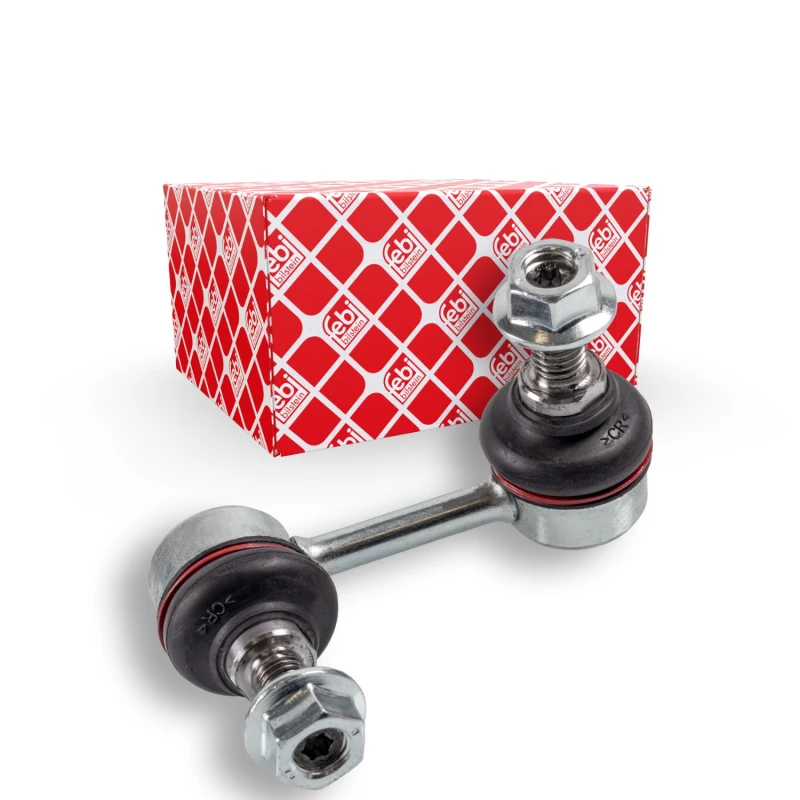 Image of FEBI BILSTEIN 43622 Anti-roll bar link OE Turbo NEW, Rear Axle Right, with nuts Link Stabiliser (3229)