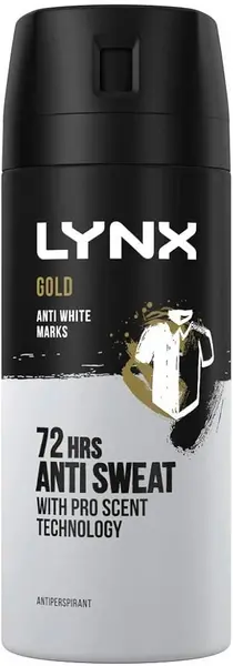 image of Lynx Gold 72H Antiperspirant Deodorant For Him 200ml