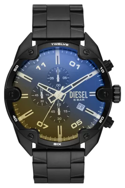 Diesel DZ4609 Spiked Mens Black PVD plated Stainless Steel Watch