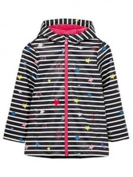 image of Joules Girls Raindance Coat - Navy, Size 9-10 Years, Women