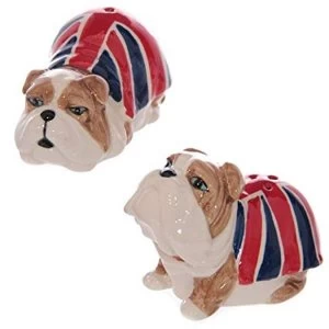 Image of Union Flag British Bulldog Salt and Pepper Set