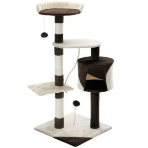 Image of CADOCA Scratching Post Cat Tree Scratch Tree Climbing Sisal CADOCA Scratching Post Cat Tree Climbing Tree Sisal Brown-Beige