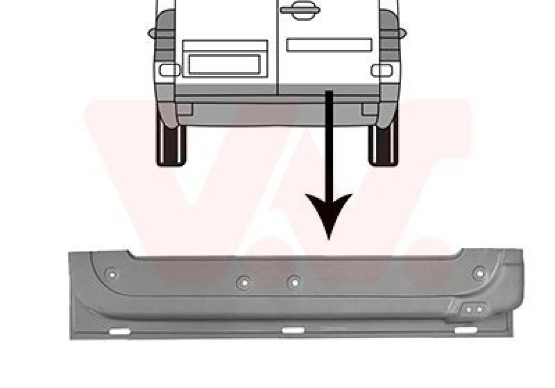 Image of VAN WEZEL Rear door VAN WEZEL 3075250