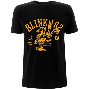 Image of Blink-182 - College Mascot Unisex Large T-Shirt - Black