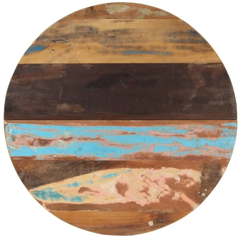 Image of VIDAXL Vidaxl - Round Table Top 80cm 25-27mm Solid Reclaimed Wood 8719883793887