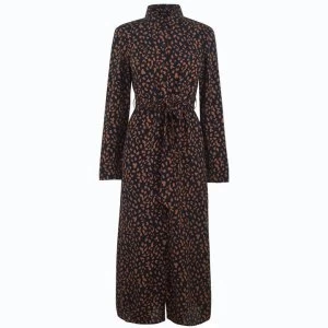 image of Bardot Leopard Shirt Dress - Nvy Leopard