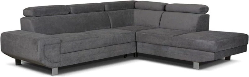 Image of Furniture 786 Artic Sofa-Bed with Storage Right Hand Facing Corner Grey