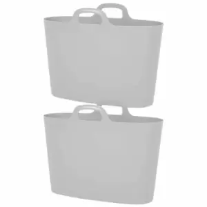 Image of Wham 40 Litre Flexi-Bag Pack of 2, Grey