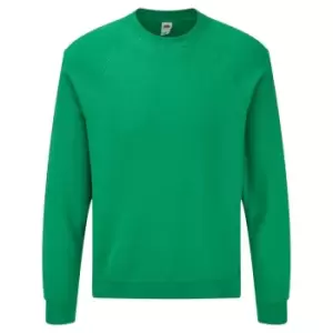 Image of Fruit Of The Loom Mens Raglan Sleeve BelcoroA Sweatshirt (L) (Heather Green)