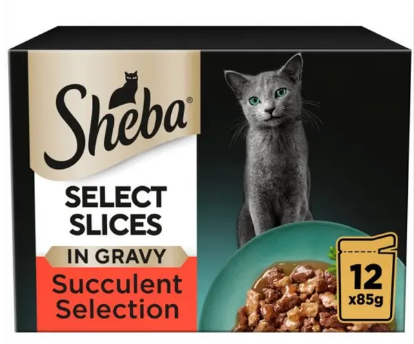 image of Sheba Select Slices Succulent Cat Food 12 x 85g