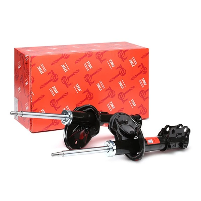 Image of TRW JGM1169T Shock absorber Front Axle, Gas Pressure, Twin-Tube, Suspension Strut, Bottom Yoke Shock Absorber (854)