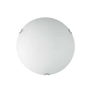 Image of Fan Europe OBLO 3 Light Flush Ceiling Light White 40cm