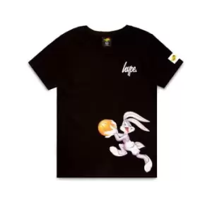 Hype Space Jam Retro Character Logo T-Shirt Kids - Black