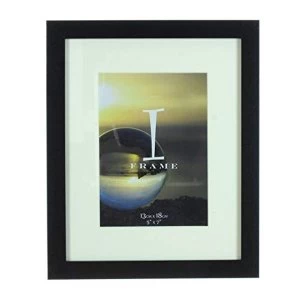 Image of 5" x 7" - iFrame Solid Black Wood Finish Frame with Mount