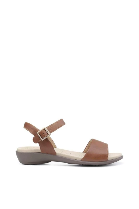 Image of Hotter Womens 'Tropic' Sandals in Tan Size: 3 Tan Female 3