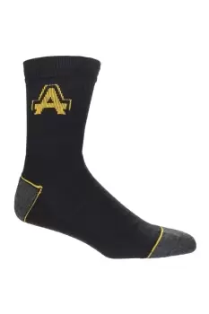 Image of Contrast Ribbed Workwear Socks (Pack Of 3)