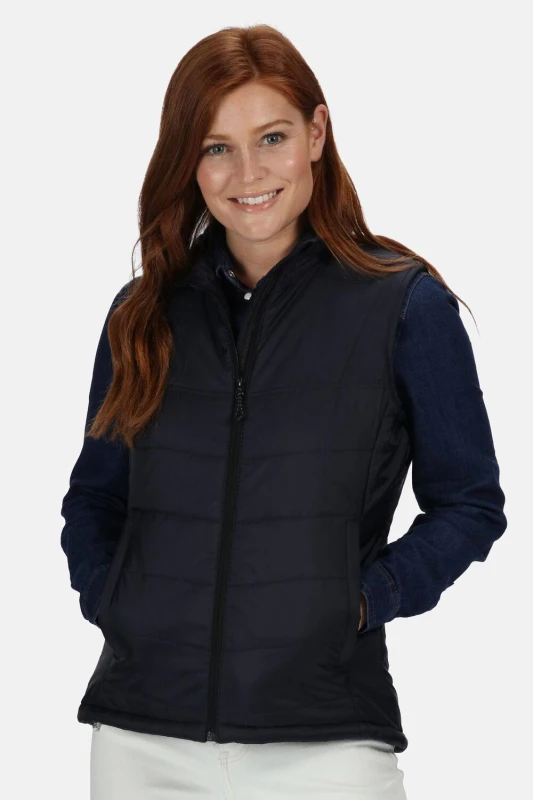 Image of Regatta Womens Stage Insulated Bodywarmer in Dark Navy Size: 16 Dark Navy Female 16