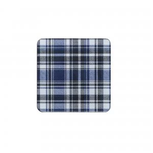 image of Elements Checks BlueBlack 6Pc Coasters