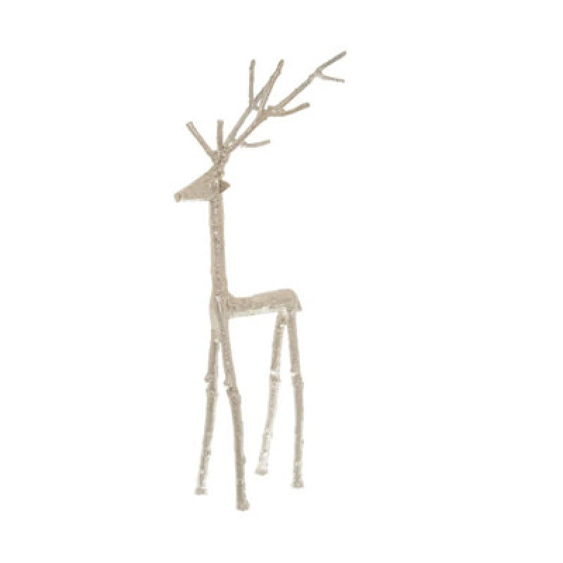 Image of Hill Interiors Silver Standing Stag Ornament
