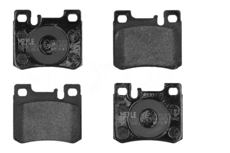 Image of MEYLE 025 213 0115 Brake pad set Rear Axle, prepared for wear warning indicator, Original Quality, with anti-squeak plate Brake Pad Set,disc brake (4