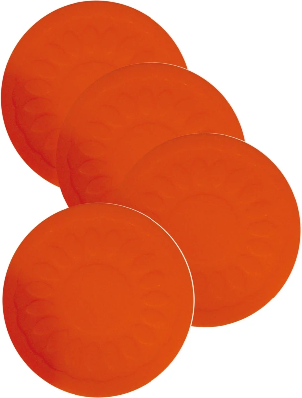 Image of Aidapt 9cm Round Coaster Red Pk Of 4 Red