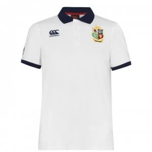 Image of Canterbury British and Irish Lions Nations Polo Shirt Mens - Bright WHITE