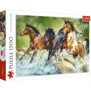 image of Trefl Three Wild Horses Jigsaw - 1500 Piece