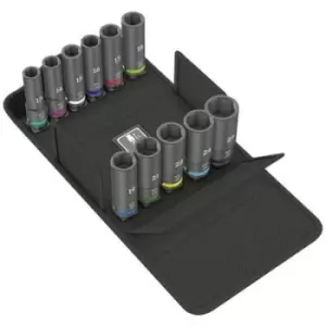 Image of Wera Impaktor Deep Set 1 05004841001 Hex head Bit set 11 Piece 1/2