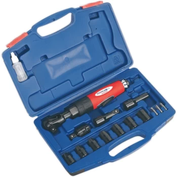 Image of GSA21KIT Air Ratchet Wrench Kit 1/2'Sq Drive - Sealey