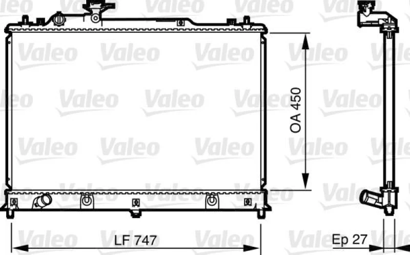 Image of Engine radiator VALEO 735577