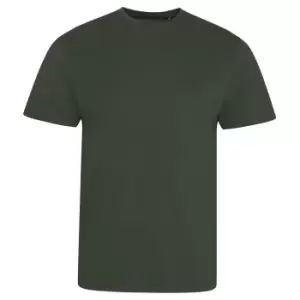 Ecologie Mens Organic Cascades T-Shirt (M) (Olive Green)