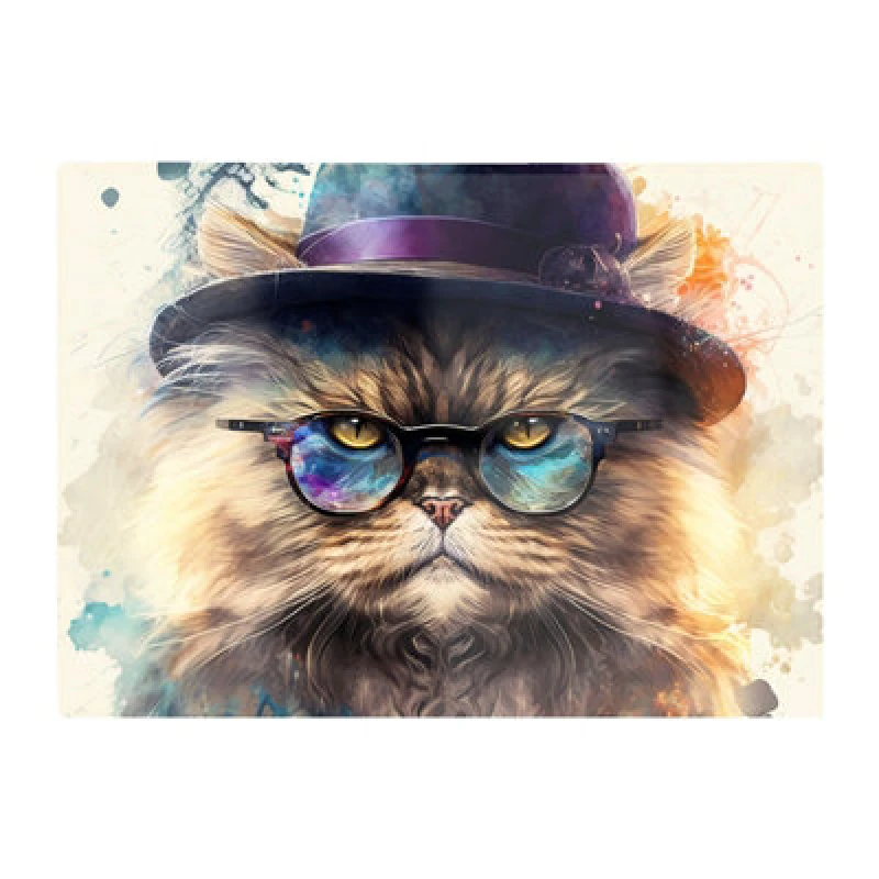 Image of Warren Reed Designer Persian Cat Splashart Chopping Board