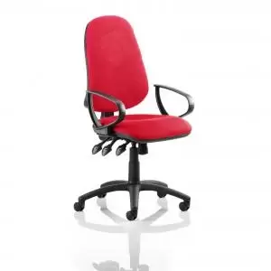 Image of Eclipse XL Lever Task Operator Chair Bespoke With Loop Arms In Post