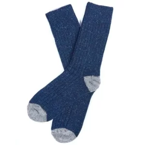 Image of Barbour Mens Houghton Sock Navy/Grey Medium