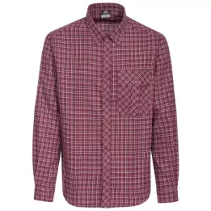Image of Trespass Mens Snyper Check Shirt (XS) (Red Check)