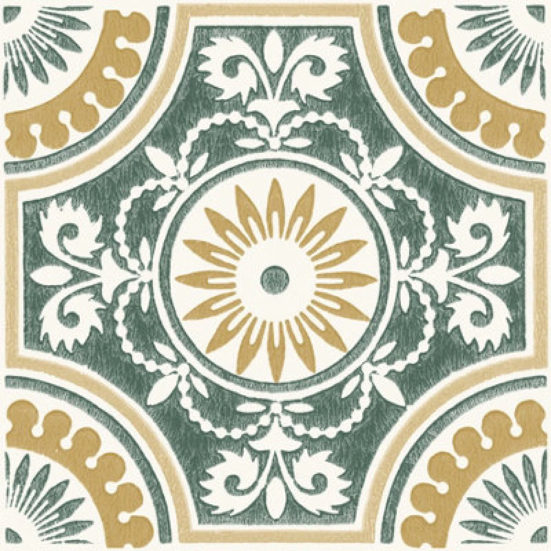 Image of Floor Pops Floorpops Yellow Ezra Peel & Stick Floor Tiles Mustard WNXZZ Unisex