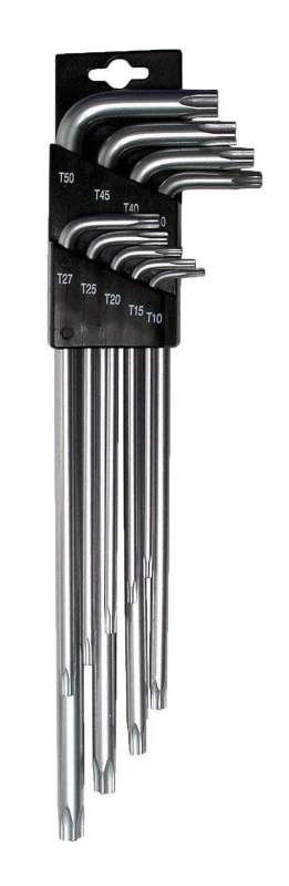 Image of SW-Stahl 04494L Angled Screwdriver Set Spanner Size: T50H, Chrome Vanadium Steel, Number of tools: 9 Chrome Vanadium Steel Angled Screwdriver Set (662