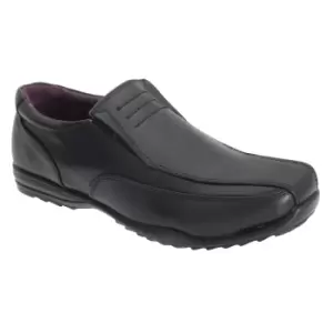 Image of US Brass Boys Custer/Clipper Twin Gusset Shoes (1 UK) (Black)