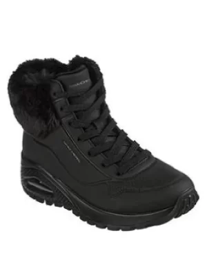 Image of Skechers Uno Rugged Fall Air Ankle Boots, Black, Size 5, Women