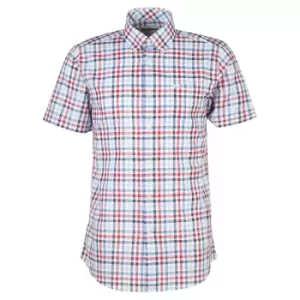 Image of Barbour Mens Kinson Tailored Shirt Red XL