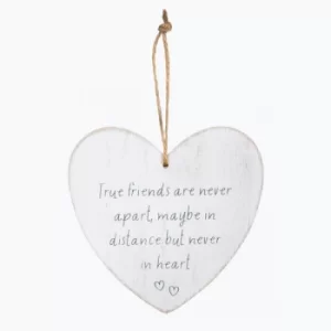 image of Sass & Belle True Friends Are Never Apart Heart Plaque