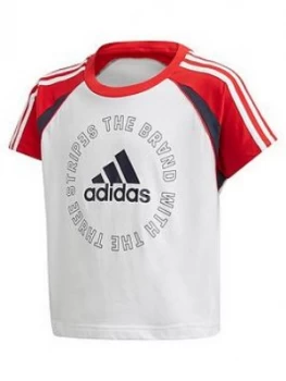 Image of Adidas Girls Bold T-Shirt - White