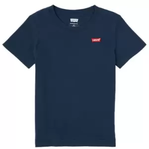 image of Levis BATWING CHEST HIT boys's Childrens T shirt in Blue ans,6 years