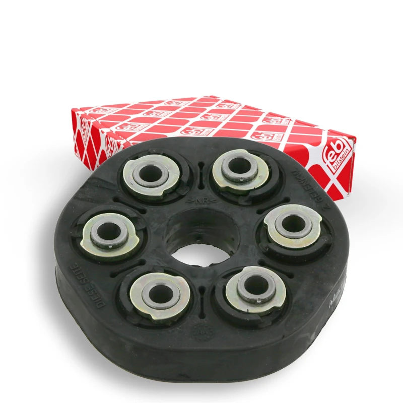 Image of FEBI BILSTEIN 03580 Drive Shaft Coupler Front, Ø: 124mm, Bolt Hole Circle Ø: 80mm Joint,propeller shaft (1427)