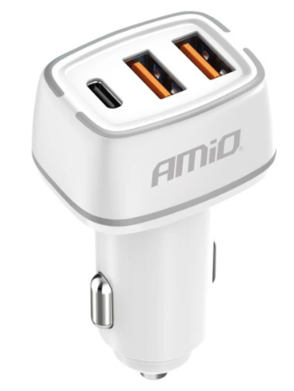 Image of AMiO 03890 Car mobile phone charger Number of inlets/outlets: 3 Car mobile phone charger (100026)
