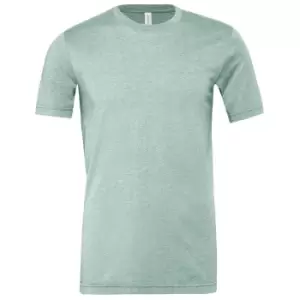 Image of Bella + Canvas Adults Unisex Heather CVC T-Shirt (M) (Prism Dusty Blue Heather)