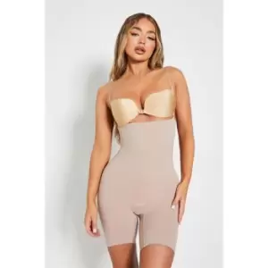 Image of I Saw It First Seamless Smoothing Underbust Shapewear Shorts - Brown
